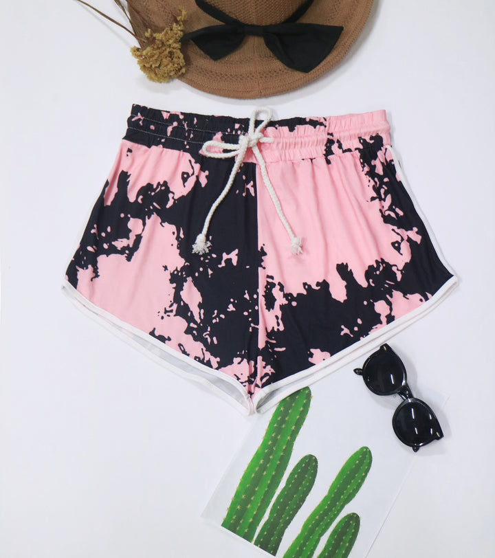Ladies casual swim shorts with creative gradient Mune Fashion