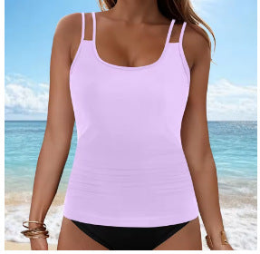 Ladies Tankini top with fashionable ruffle design Mune Fashion