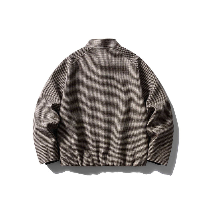 Unisex Short structured blouson jacket with stand-up collar and zipper Mune Fashion