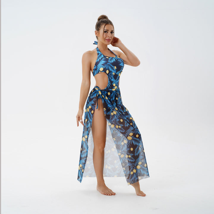 Ladies bathrobe with side cut-outs Mune Fashion