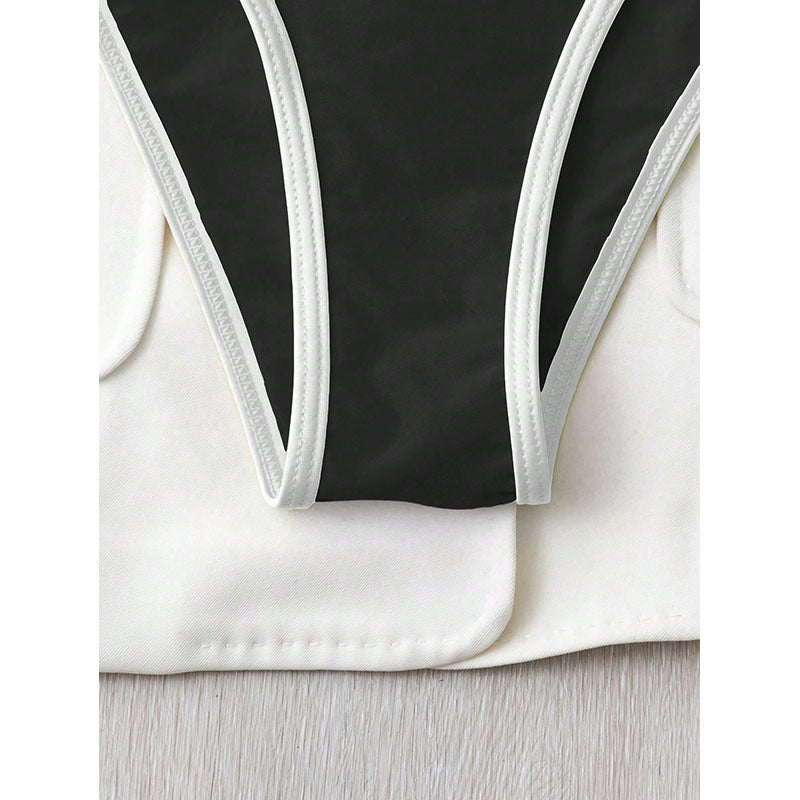Women's Triangle Bikini Set with Contrasting Edges Mune Fashion