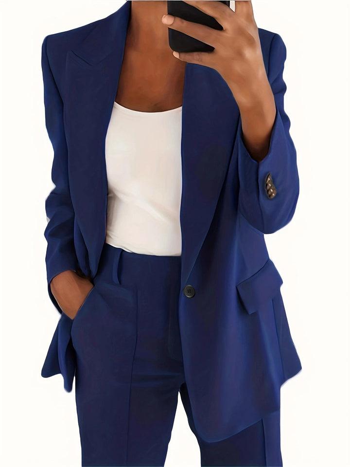 Women's tailored blazer pants business suit made of stretch fabric Mune Fashion