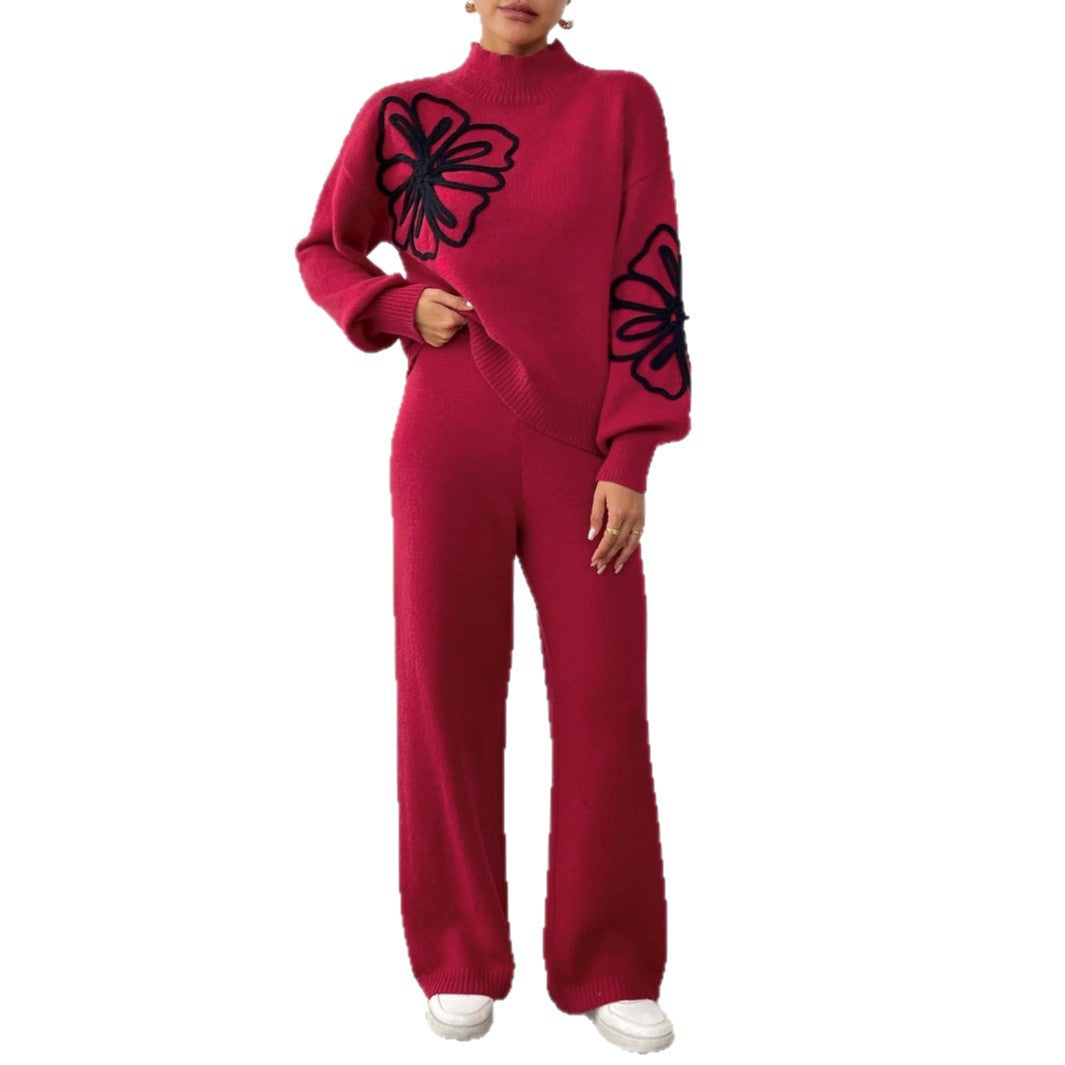 Women Wide Knit Pants Mune Fashion