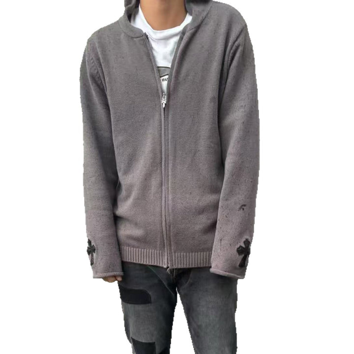 Men's Fashion Hoodie Jacket with Graphic Applications Mune Fashion