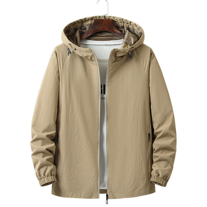 Men's Lightweight Outdoor Jacket with Adjustable Hood Mune Fashion