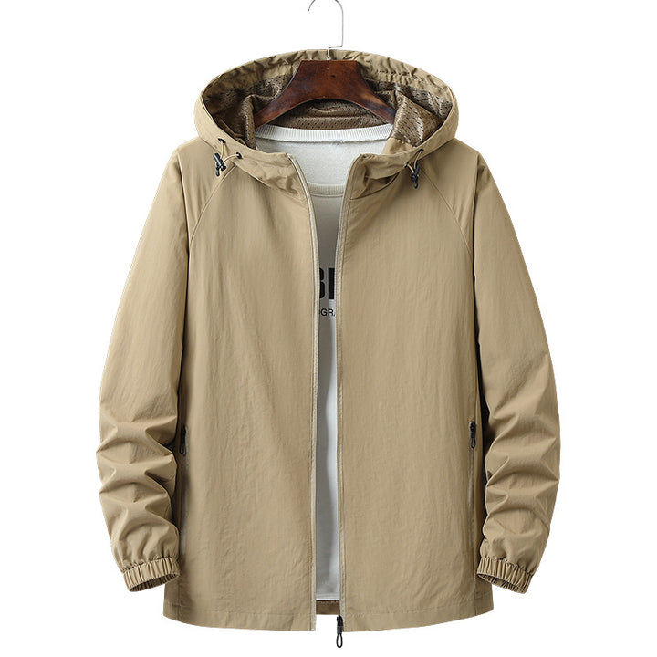 Men's Lightweight Outdoor Jacket with Adjustable Hood Mune Fashion