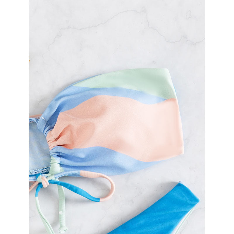 Women's bandeau bikini with playful cut Mune Fashion