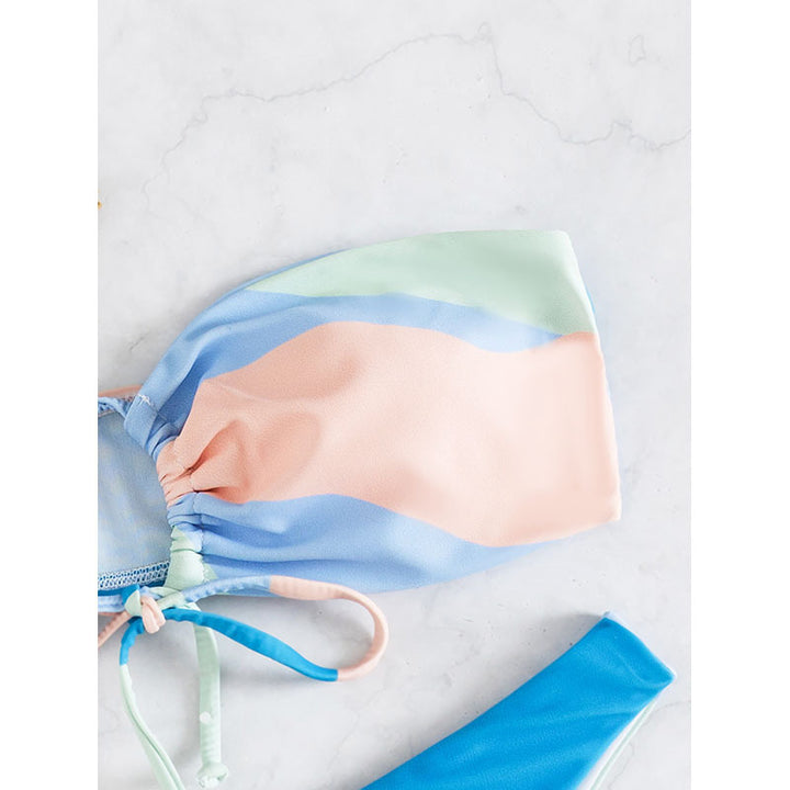 Women's bandeau bikini with playful cut Mune Fashion