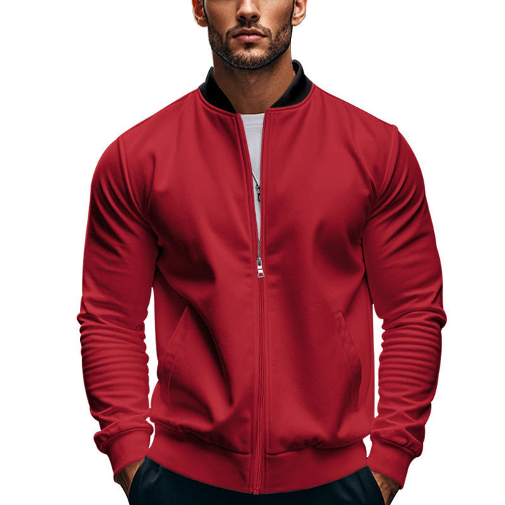 Men's stylish sports jacket with high closing collar and practical pockets Mune Fashion