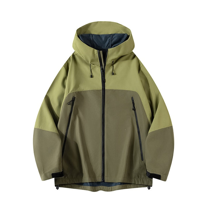 Men's hybrid softshell jacket with hood, breathable fleece lining & concealed zip pockets Mune Fashion