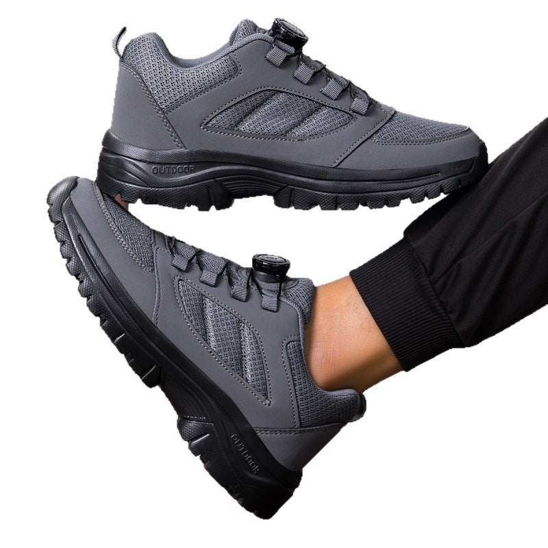 Men's robust hiking and everyday sneakers with rotary closure pull system and breathable mesh Mune Fashion