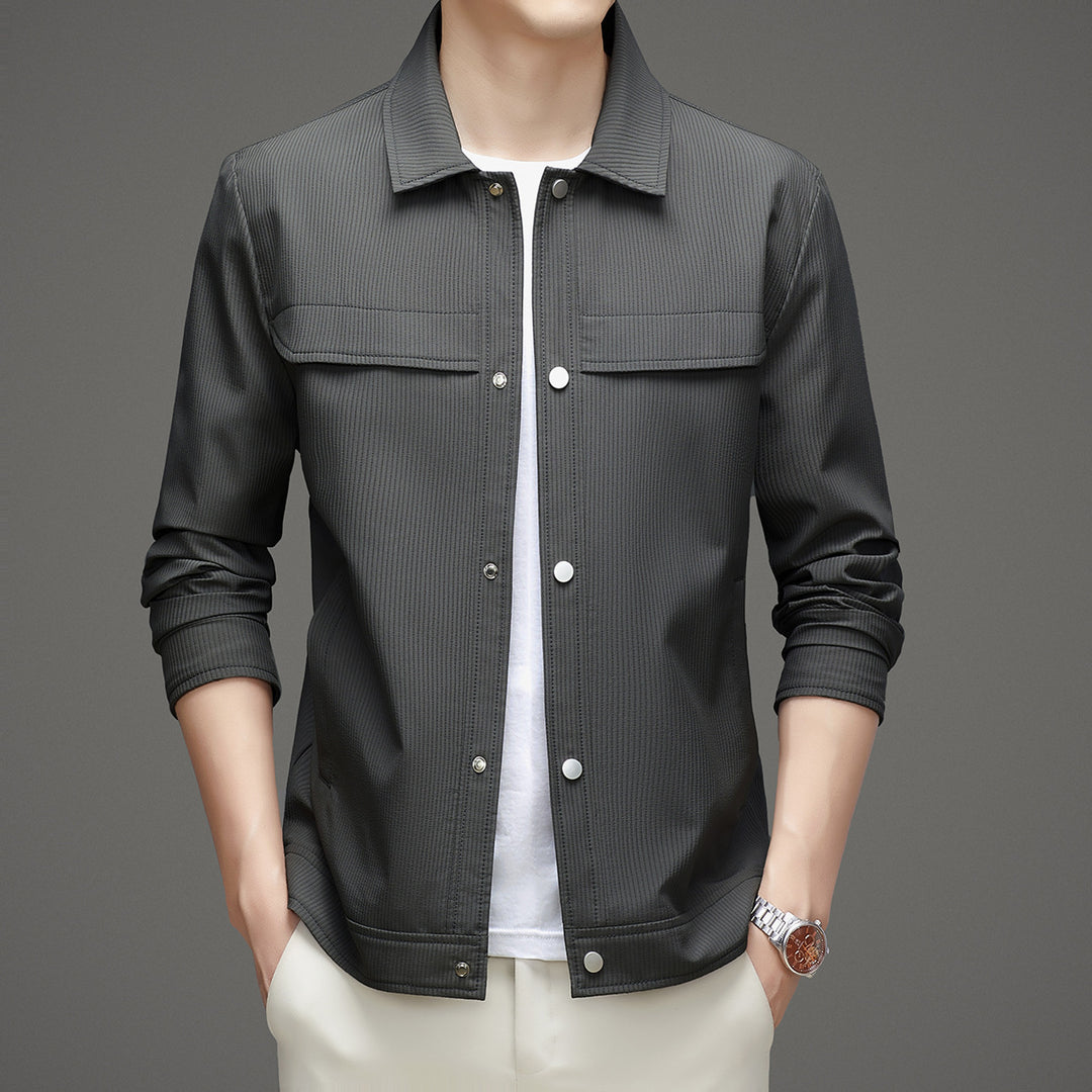 Men's Fashion Transitional Jacket with Textured Design Mune Fashion