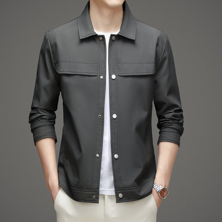 Men's Fashion Transitional Jacket with Textured Design Mune Fashion