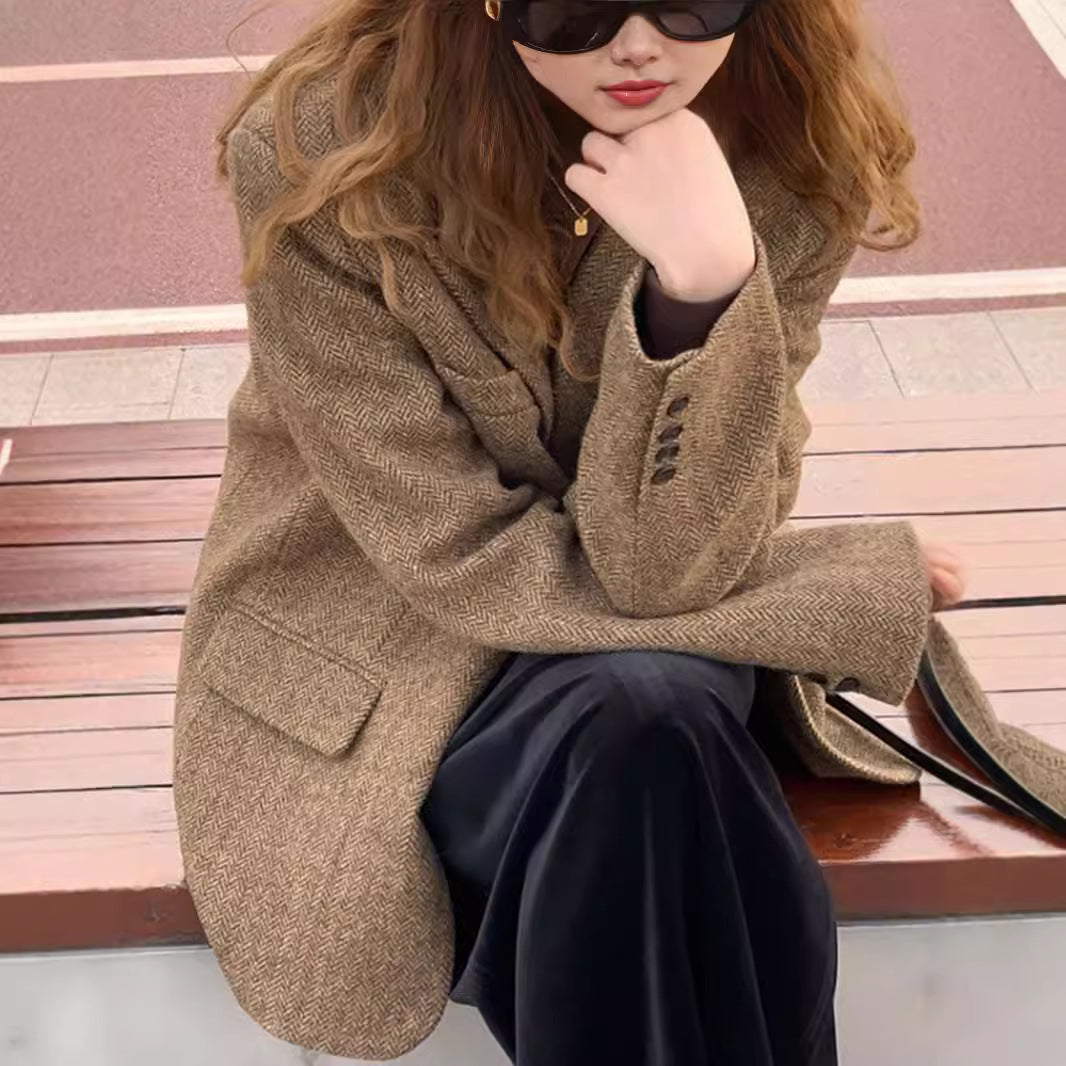 Women's Oversized Wool Blazer Mune Fashion