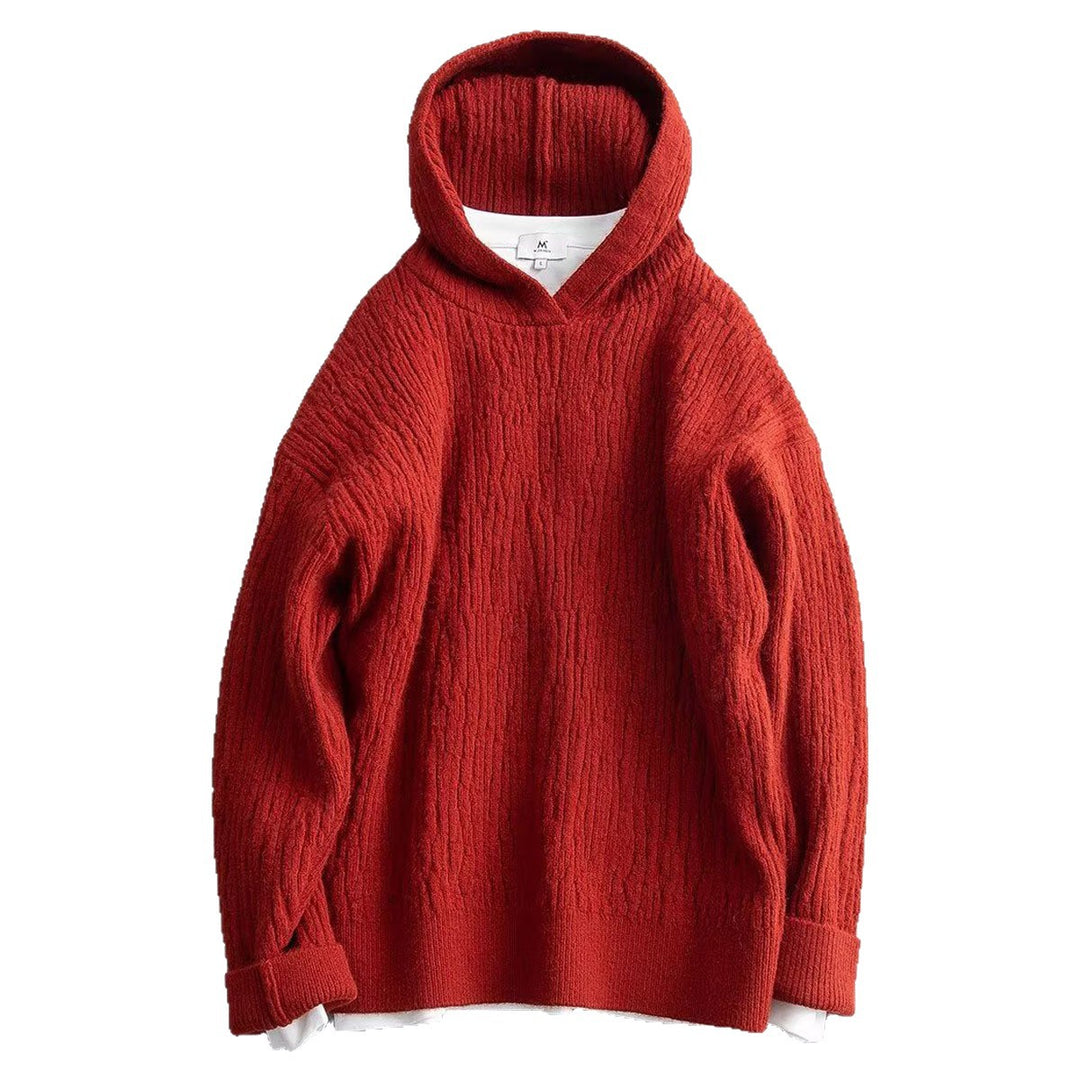 Men's Casual Hoodie with Textured Surface Mune Fashion