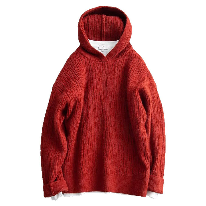 Men's Casual Hoodie with Textured Surface Mune Fashion
