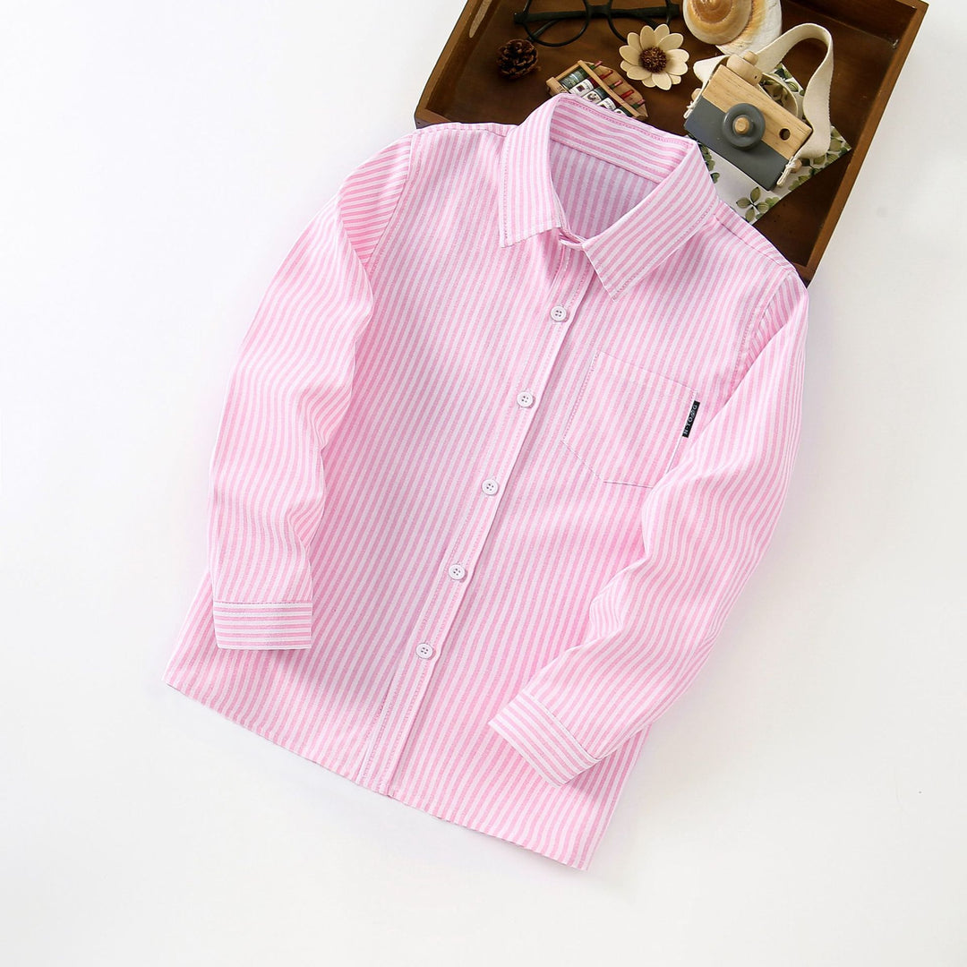Ladies elegant striped long sleeve shirt Mune Fashion