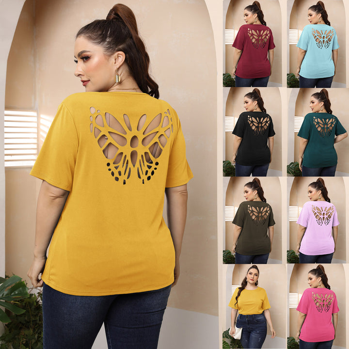 Ladies fashionable basic T-shirt Mune Fashion