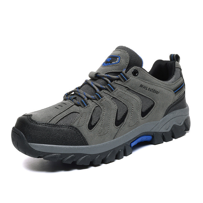 Men's urban outdoor utility lace-up shoe with reinforced protective cap, breathable mesh inserts, and grippy profile sole Mune Fashion