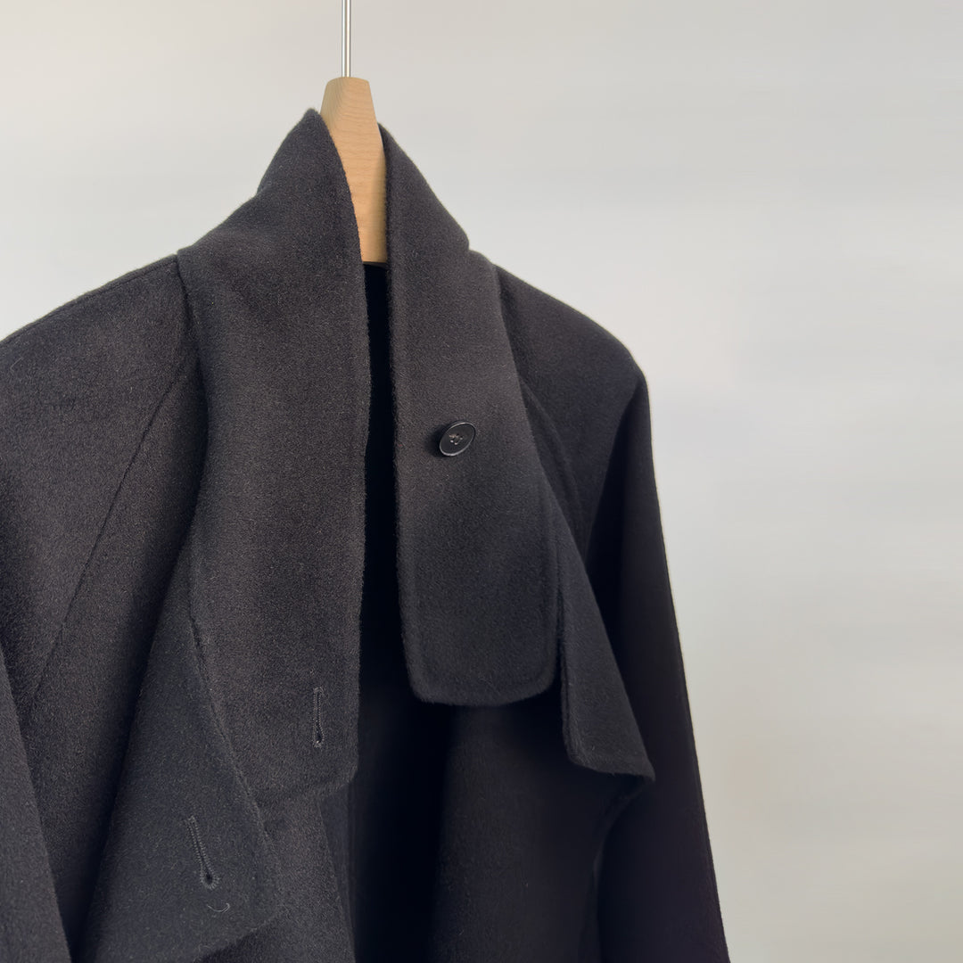 Women luxurious wool blend coat Mune Fashion