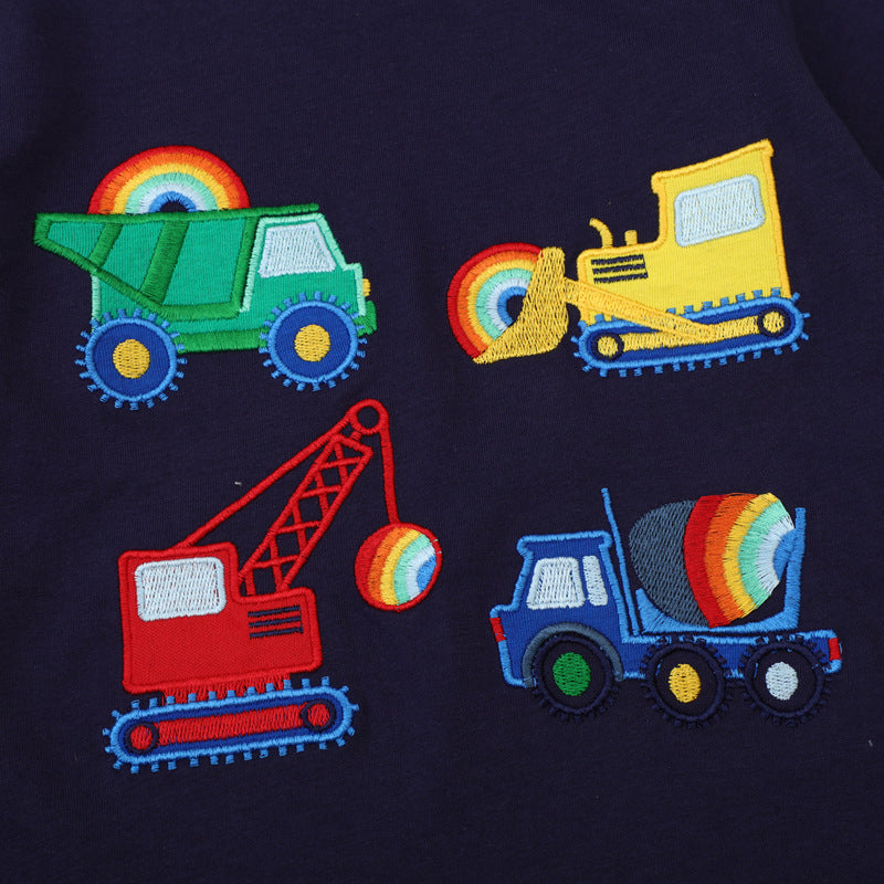 Boys T-shirt with colorful construction site motif Mune Fashion