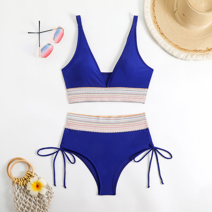 Women's High-Cut Bikini with Adjustable Ties Mune Fashion