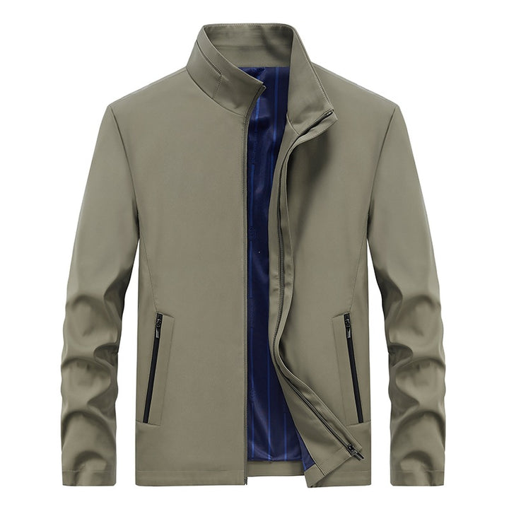 Men's Urban Softshell Transition Jacket with Stand-Up Collar, Concealed Zipper & Fine Lining Mune Fashion