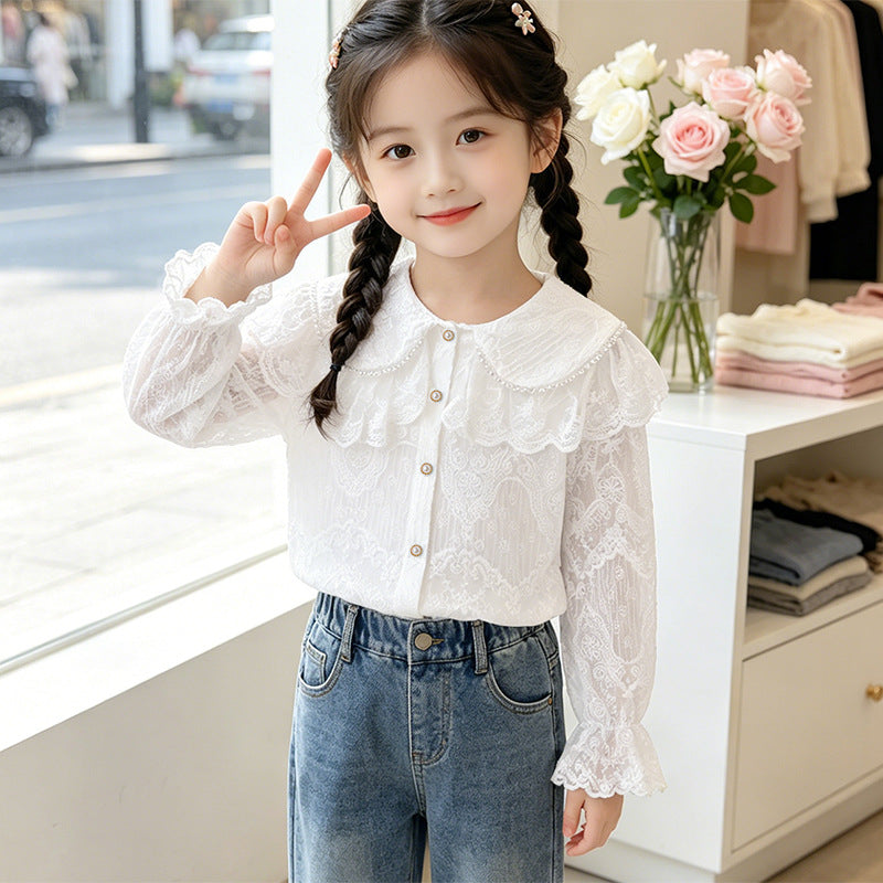 Ladies elegant lace blouse Mune Fashion