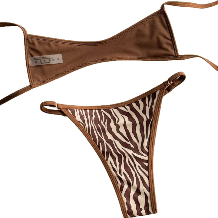 Women Zebra-Print Bikini Set Mune Fashion