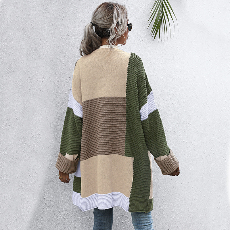Ladies Long Sleeve Cardigan Mune Fashion