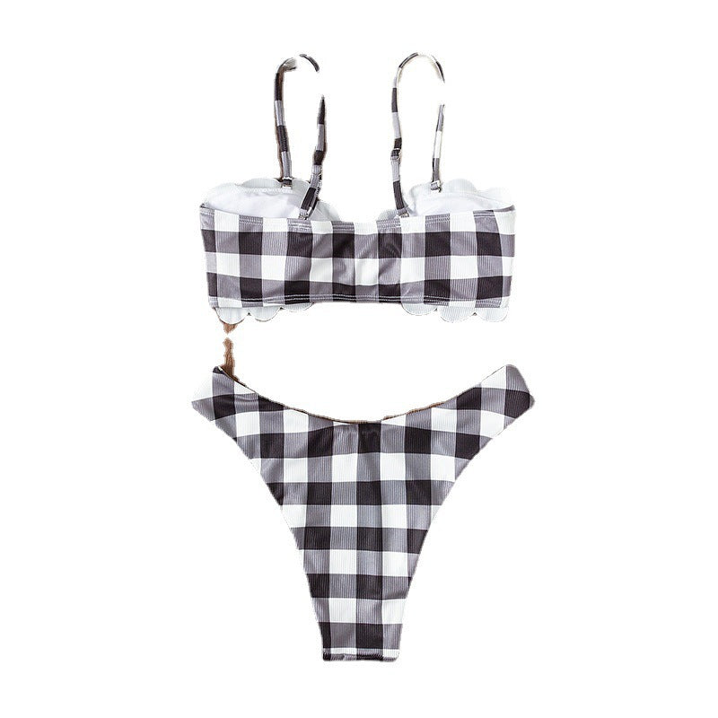 Women's bandeau bikini with playful layered ruffles Mune Fashion