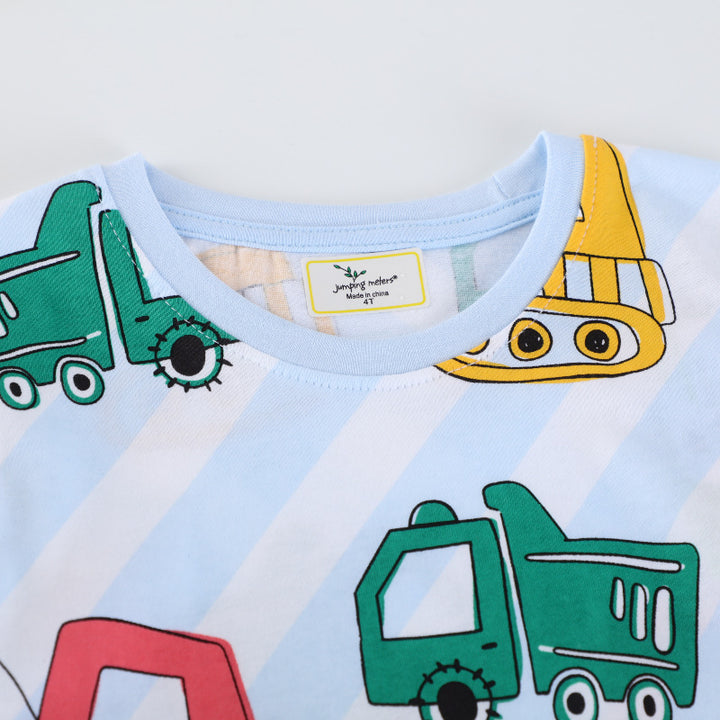 Boys T-Shirt with vibrant construction vehicle motifs Mune Fashion