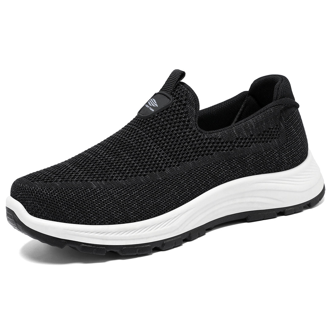 Women's seamless knitted comfort slip-on sneaker with elastic entry and shock-absorbing EVA midsole Mune Fashion