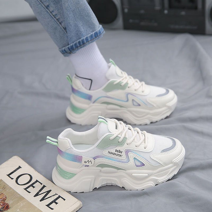 Ladies Sporty Chunky Sneakers with Balanced Cushioning Mune Fashion