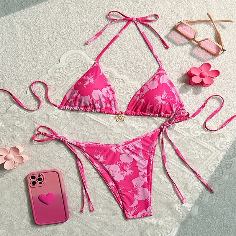 Ladies triangle bikini with elegant ties Mune Fashion