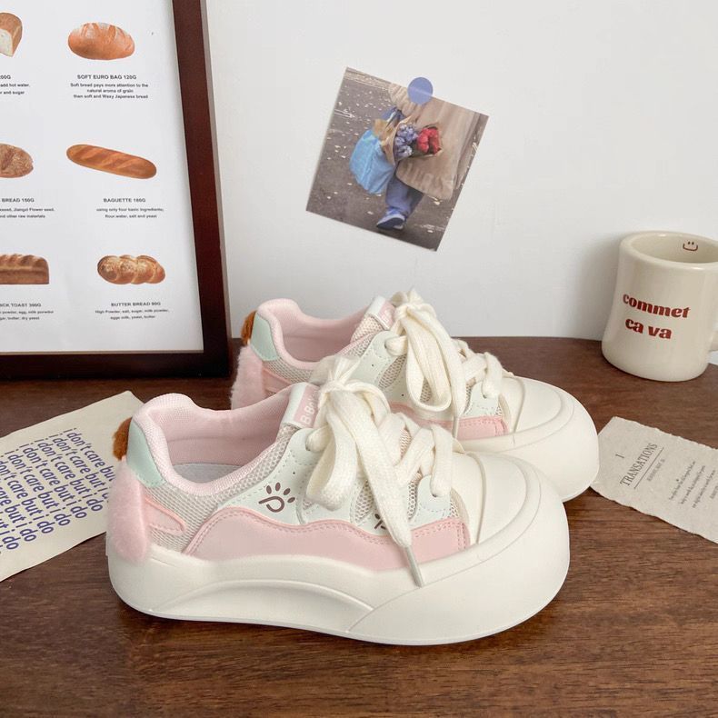 Women's Trendy Sneakers with Cute Decorations and Comfortable Cushioning Mune Fashion