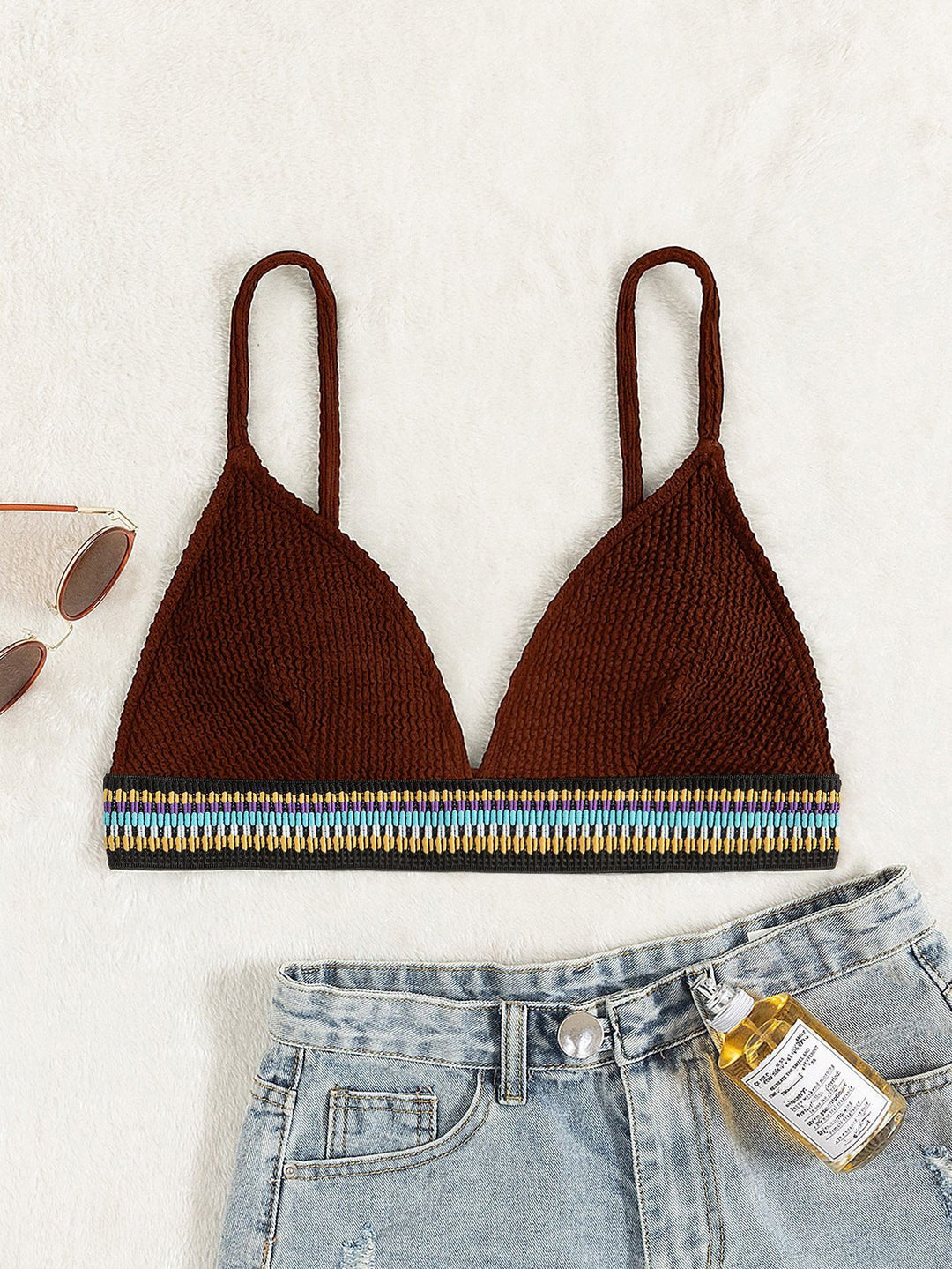 Ladies Triangle Bikini Top Mune Fashion