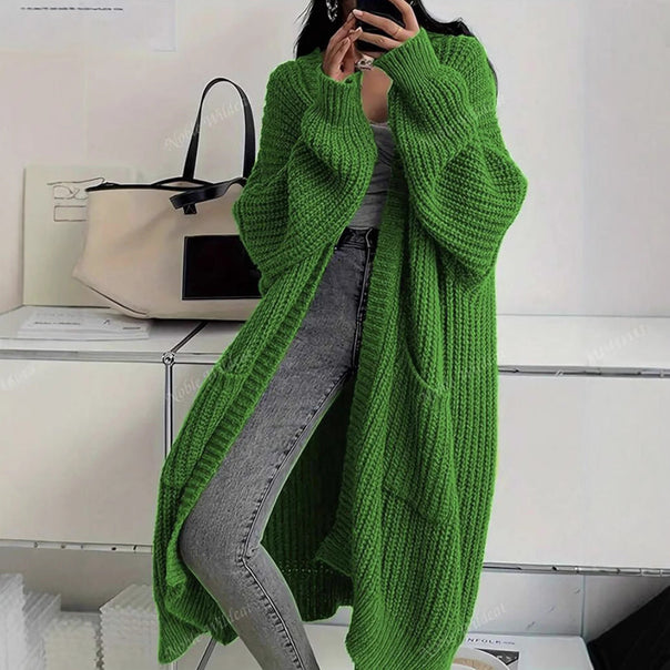 Women's Oversized Knitted Coat Mune