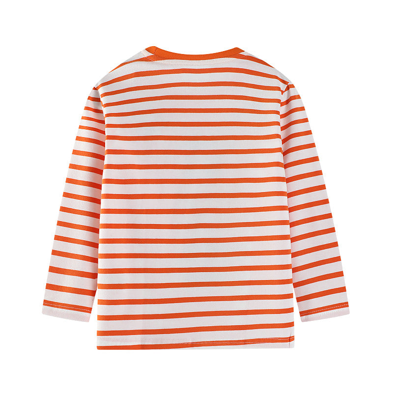 Boys Long Sleeve Shirt with Playful Dinosaur Design Mune Fashion