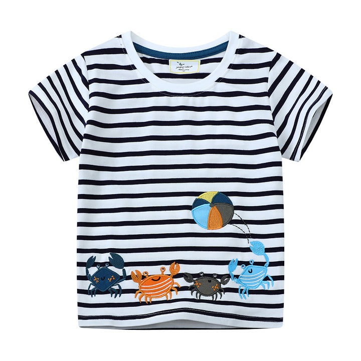 Boys T-shirt with vibrant crab designs Mune Fashion