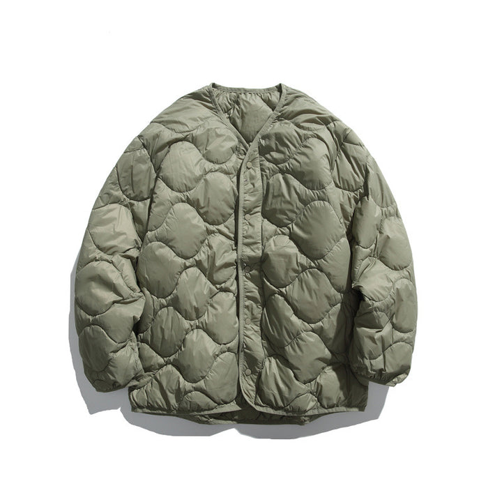 Men's Boxy Field Jacket with detachable padded inner vest and cord collar Mune Fashion