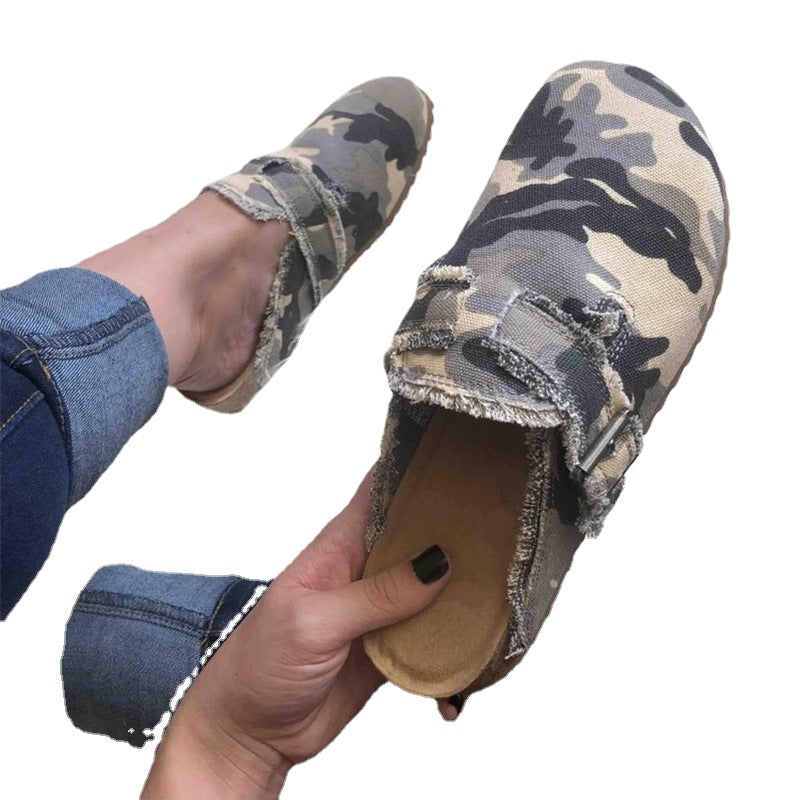 Women o striped woven slippers with fringes and padded insole Mune Fashion