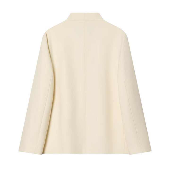 Women Two-Piece Suit Set with Oversized Long Blazer and High-Waist Pleated Trousers Mune Fashion