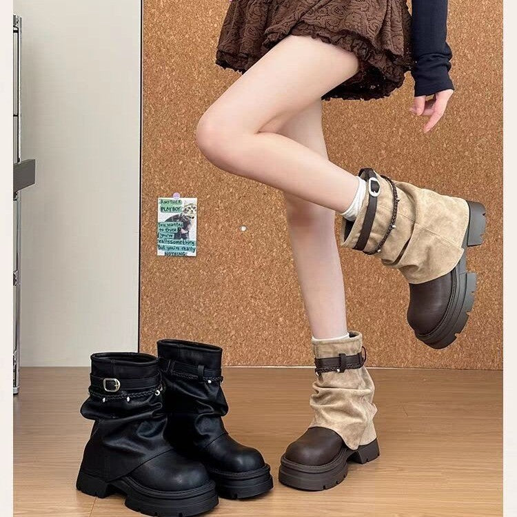 Women’s Fashionable and Comfortable Ankle Boots Mune Fashion
