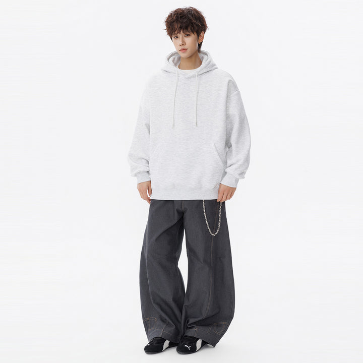 Unisex Oversize Hoodie with Kangaroo Pocket and Soft Fleece Lining Drune