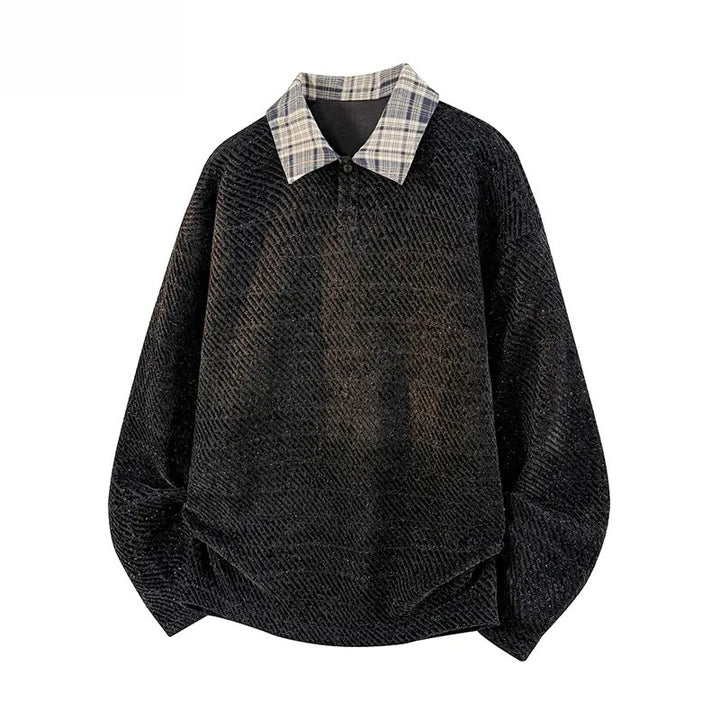 Women Casual Oversized Shirt Sweater Mune Fashion