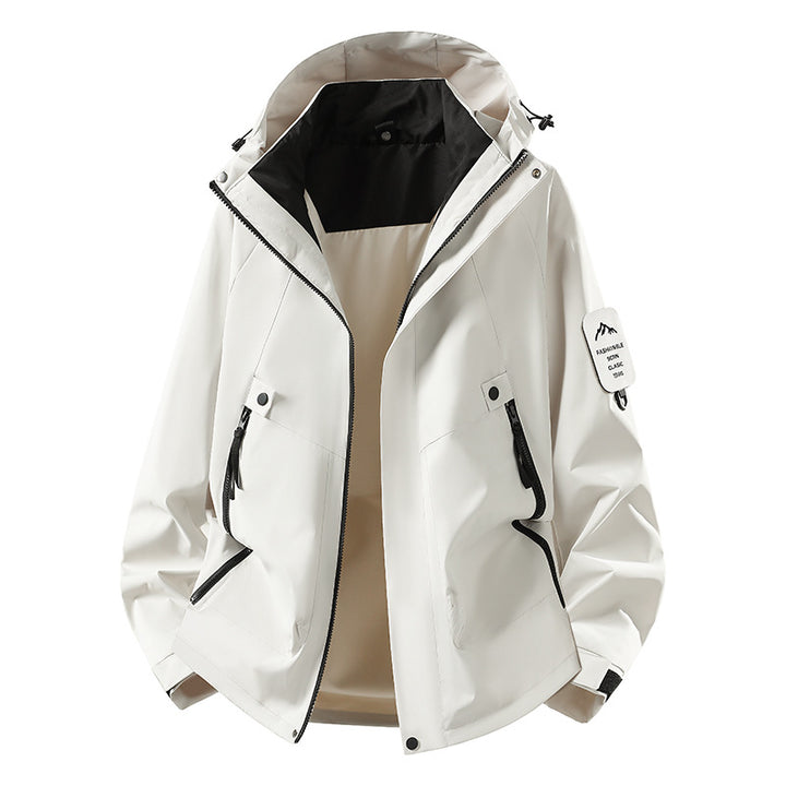 Men's Two-in-One Weather Protection Jacket with Removable Padded Vest and Adjustable Hood Mune Fashion