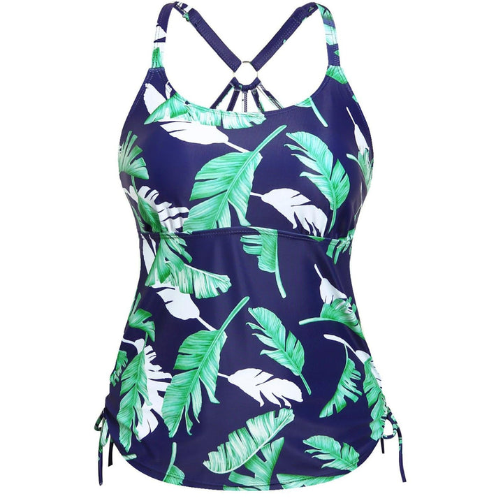 Ladies Tankini with floral pattern and adjustable straps Mune Fashion