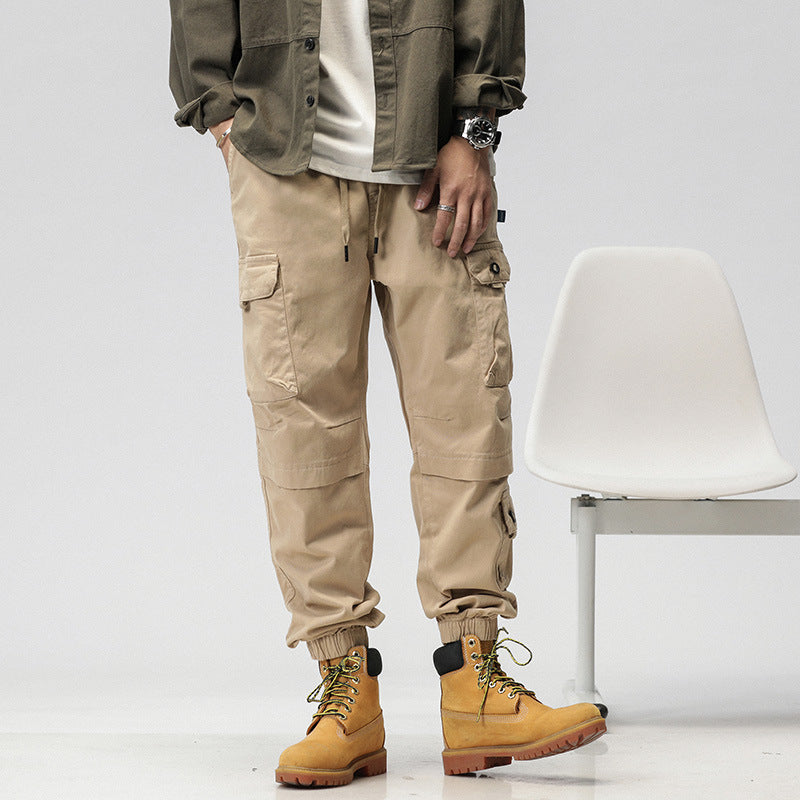 Herren Cargo-Joggerhose mit ergonomischen Kniepaneelen, Tunnelzugbund und elastischen Bündchen Mune Fashion