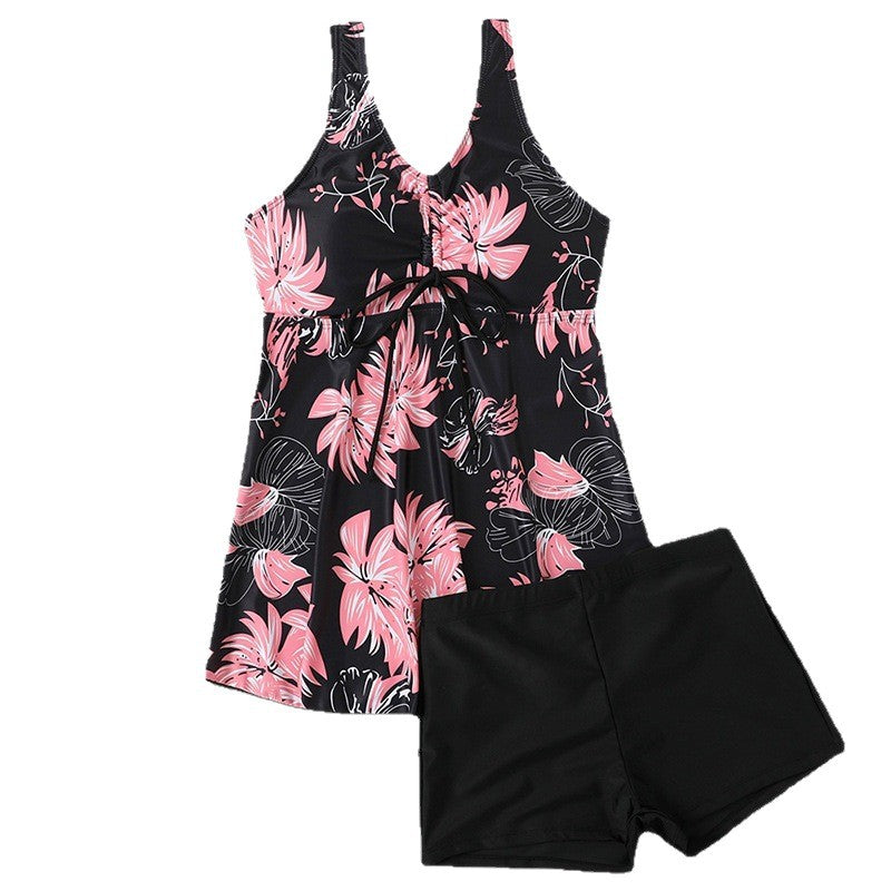 Ladies Floral Tankini Set with Shorts Mune Fashion